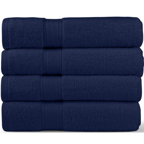 Navy Blue Towel Set (Pack of 4)