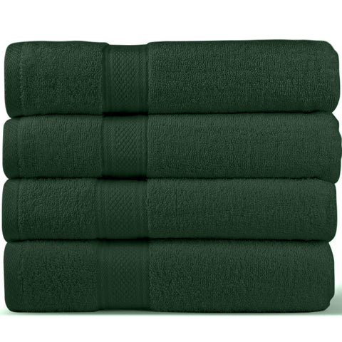 Hunter Green Towel Set (Pack of 4)