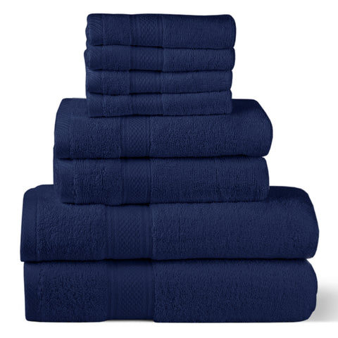 Blue Towel Set (Pack of 8)
